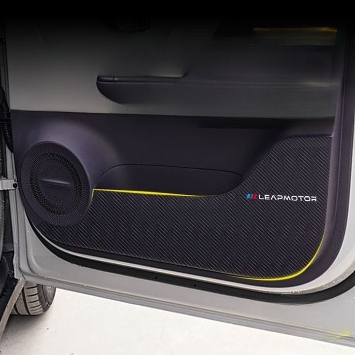 Tapis en cuir anti-coup de pied pour portières et boîte à gants pour Leapmotor B10