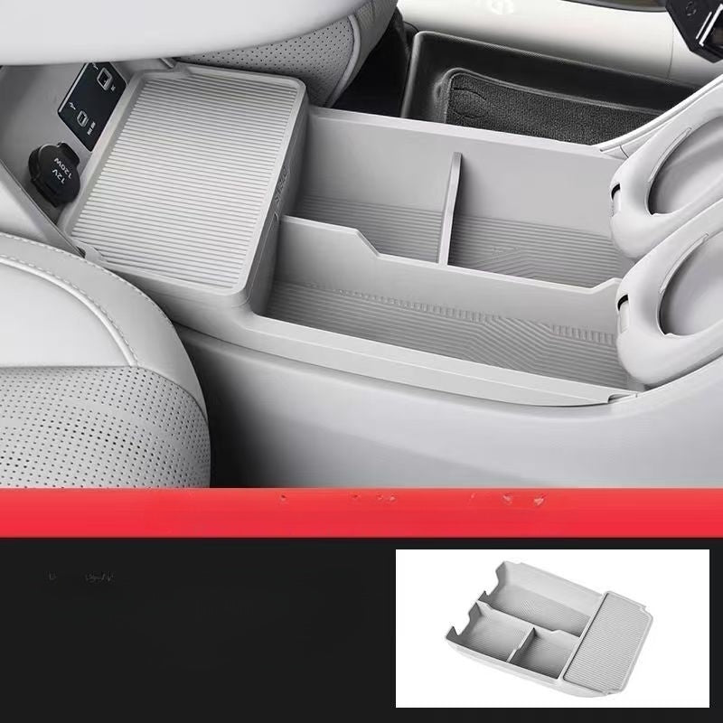 Coffre de rangement double couche sous la console centrale pour Leapmotor B10