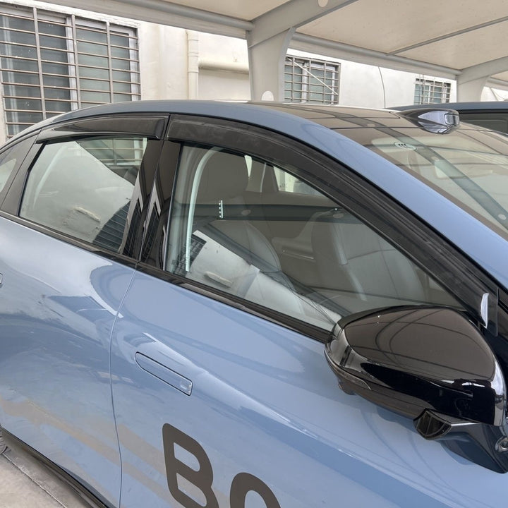 Komplett schwarzer Fenster-Windabweiser für Leapmotor