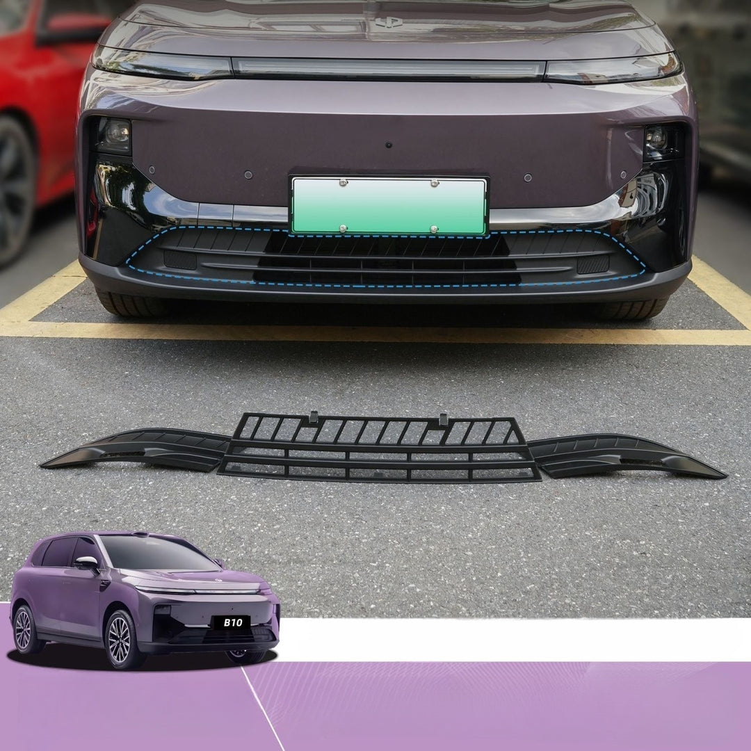 Calandre grillagée de protection anti-insectes de pare-chocs inférieur pour Leapmotor B10 | Grille anti-insectes divisée en 3 pièces, installation par clip