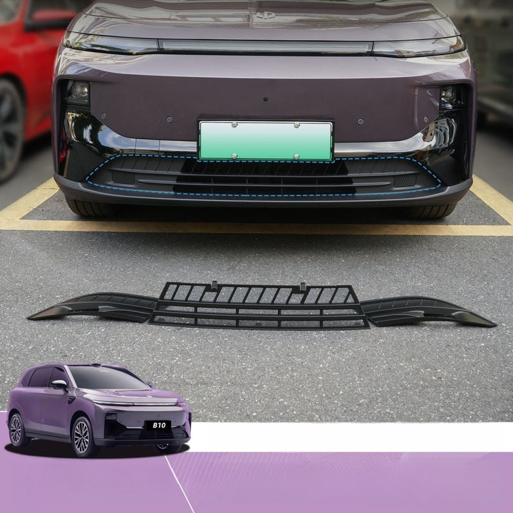 Calandre grillagée de protection anti-insectes de pare-chocs inférieur pour Leapmotor B10 | Grille anti-insectes divisée en 3 pièces, installation par clip
