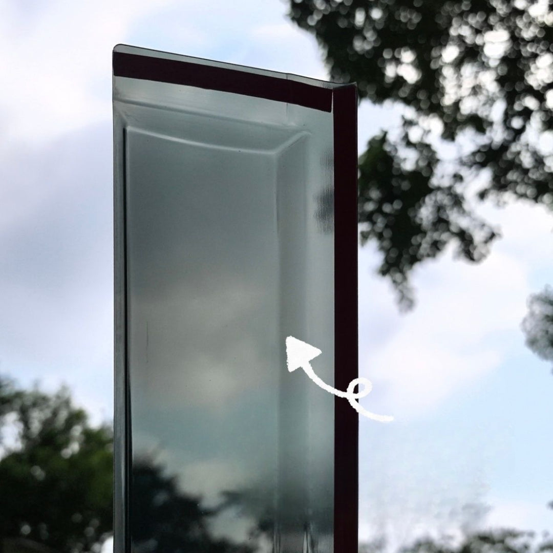 Komplett schwarzer Fenster-Windabweiser für Leapmotor