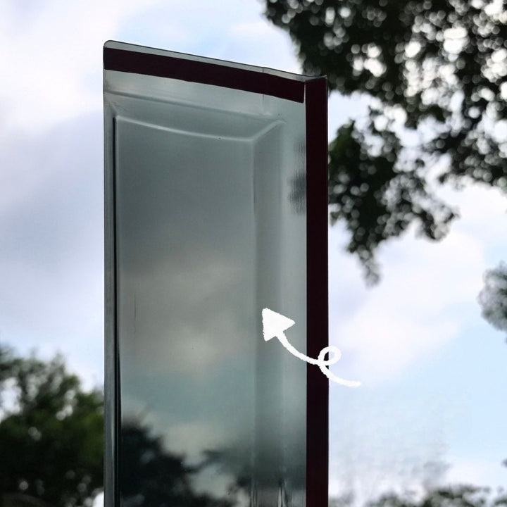 Komplett schwarzer Fenster-Windabweiser für Leapmotor