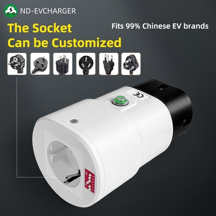 Adaptateur de décharge de véhicule à charge (V2L) Type 2 | Fiche de décharge pour VE 32A max.