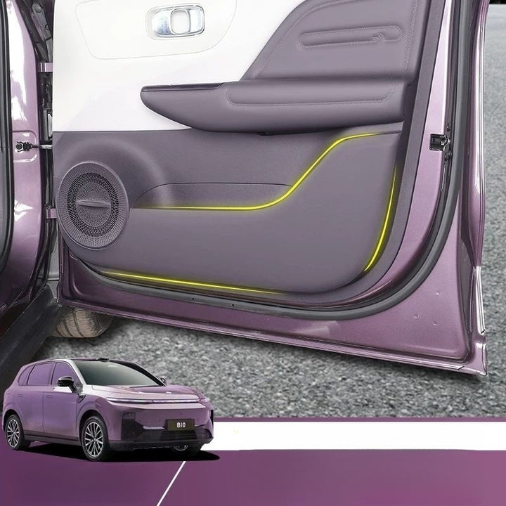 Tapis en cuir anti-coup de pied pour portières et boîte à gants pour Leapmotor B10