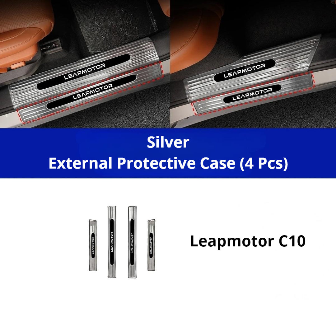 Türschwellenschutz aus Edelstahl für Leapmotor