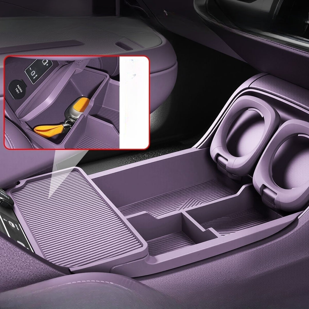 Coffre de rangement double couche sous la console centrale pour Leapmotor B10