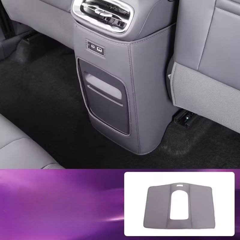 Maßgefertigte Sitzrücklehnen-Trittschutzmatten für Leapmotor B10 | Kratzfeste Rücksitzschoner