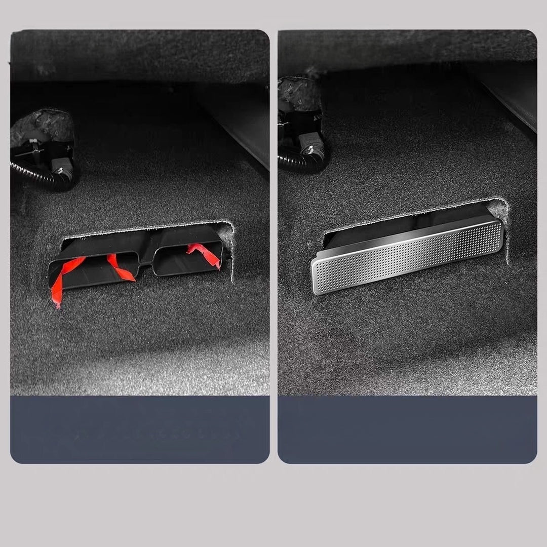 Stainless steel under seat vent cover for Leapmotor B05