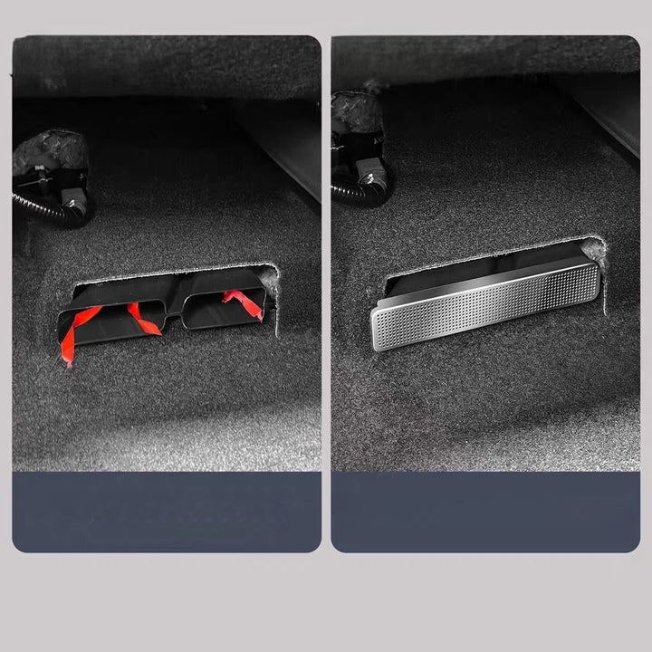 Stainless steel under seat vent cover for Leapmotor B05