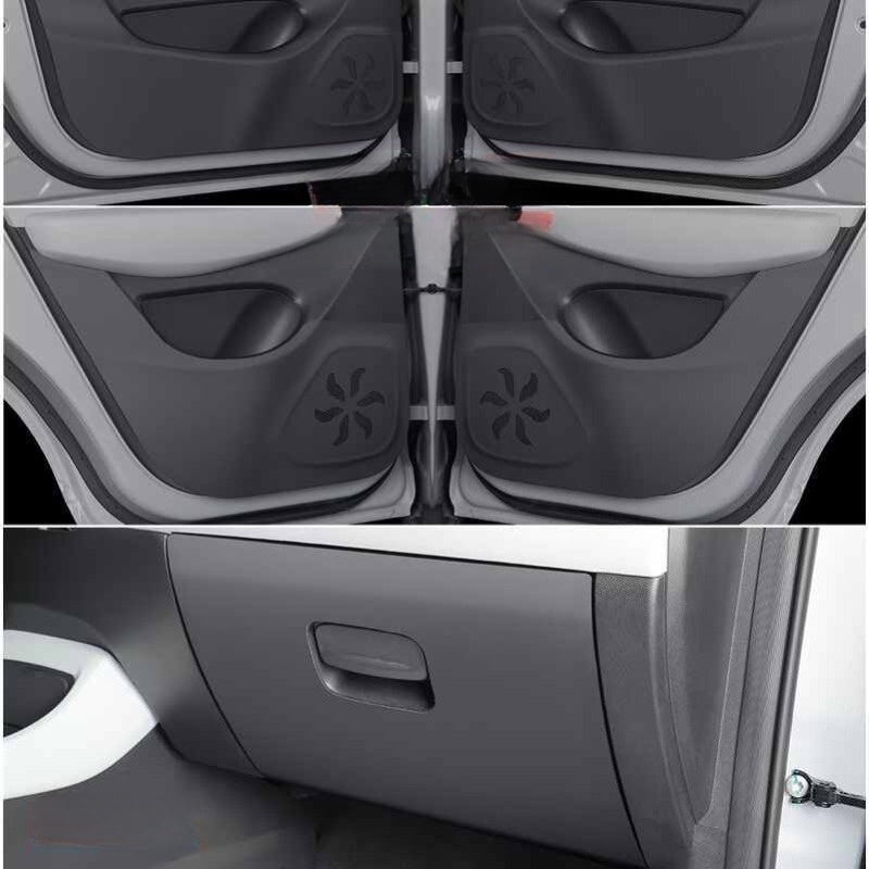 Tapis en cuir anti-coup de pied pour portière et boîte à gants passager pour Leapmotor T03