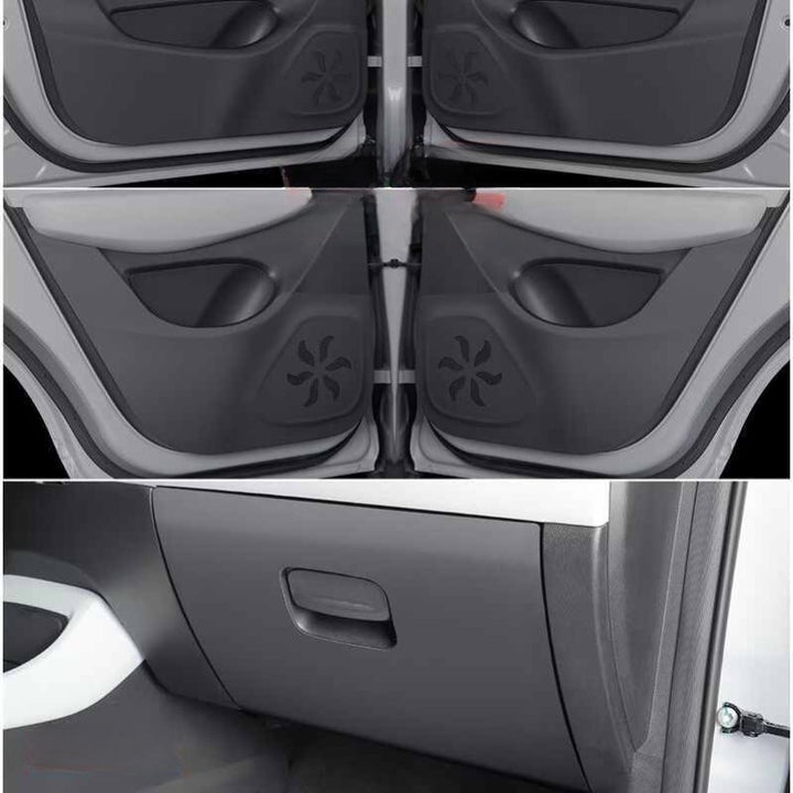 Tapis en cuir anti-coup de pied pour portière et boîte à gants passager pour Leapmotor T03