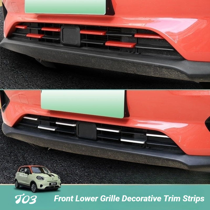 Bandes décoratives de calandre inférieure avant pour Leapmotor T03